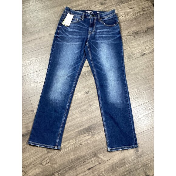 Goodfellow & Co Mens Medium Wash Denim Jeans Straight Fit 34x32 Casual Wear NWT - Picture 1 of 8